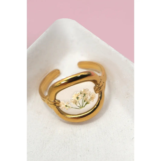 Oval Floral Ring